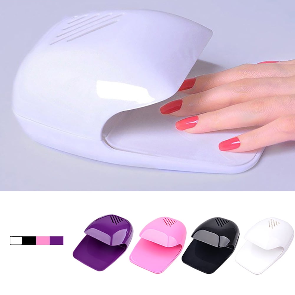 Portable Finger Toe Nail Polish Dryer Drying Blow Fan Manicure Art Tool Machine Purple.
