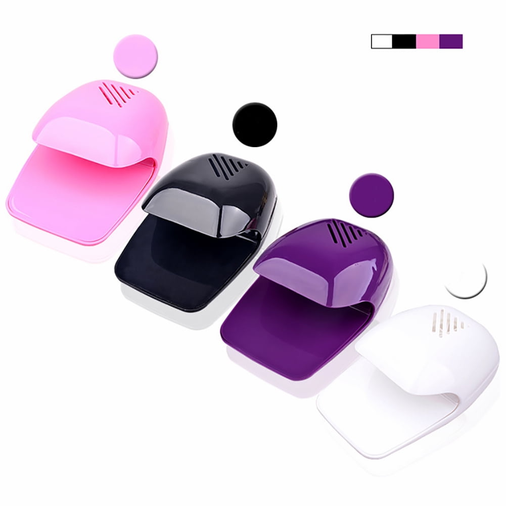 Portable Finger Toe Nail Polish Dryer Drying Blow Fan Manicure Art Tool Machine Purple.