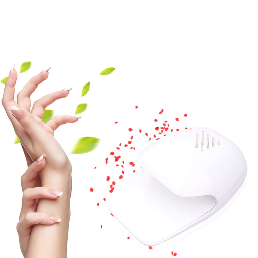 Portable Finger Toe Nail Polish Dryer Drying Blow Fan Manicure Art Tool Machine Purple.