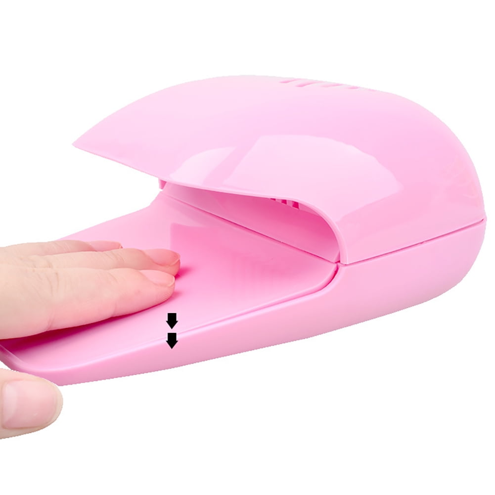 Portable Finger Toe Nail Polish Dryer Drying Blow Fan Manicure Art Tool Machine Purple.
