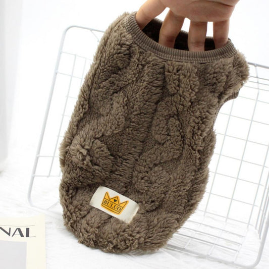 Cat Sweaters Kitty Sweater for Cats Knitwear,Small Dogs Kitten Clothes Male and Female,High Stretch,Soft,Warm Dog Clothes for Small Dog and Cat Winter L Brown