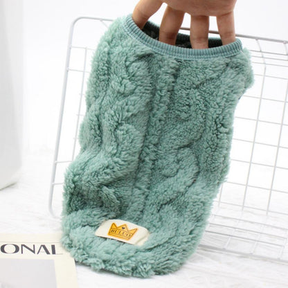 Cat Sweaters Kitty Sweater for Cats Knitwear,Small Dogs Kitten Clothes Male and Female,High Stretch,Soft,Warm Dog Clothes for Small Dog and Cat Winter M Green