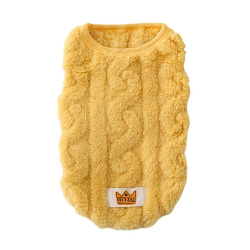 Cat Sweaters Kitty Sweater for Cats Knitwear,Small Dogs Kitten Clothes Male and Female,High Stretch,Soft,Warm Dog Clothes for Small Dog and Cat Winter XS Yellow