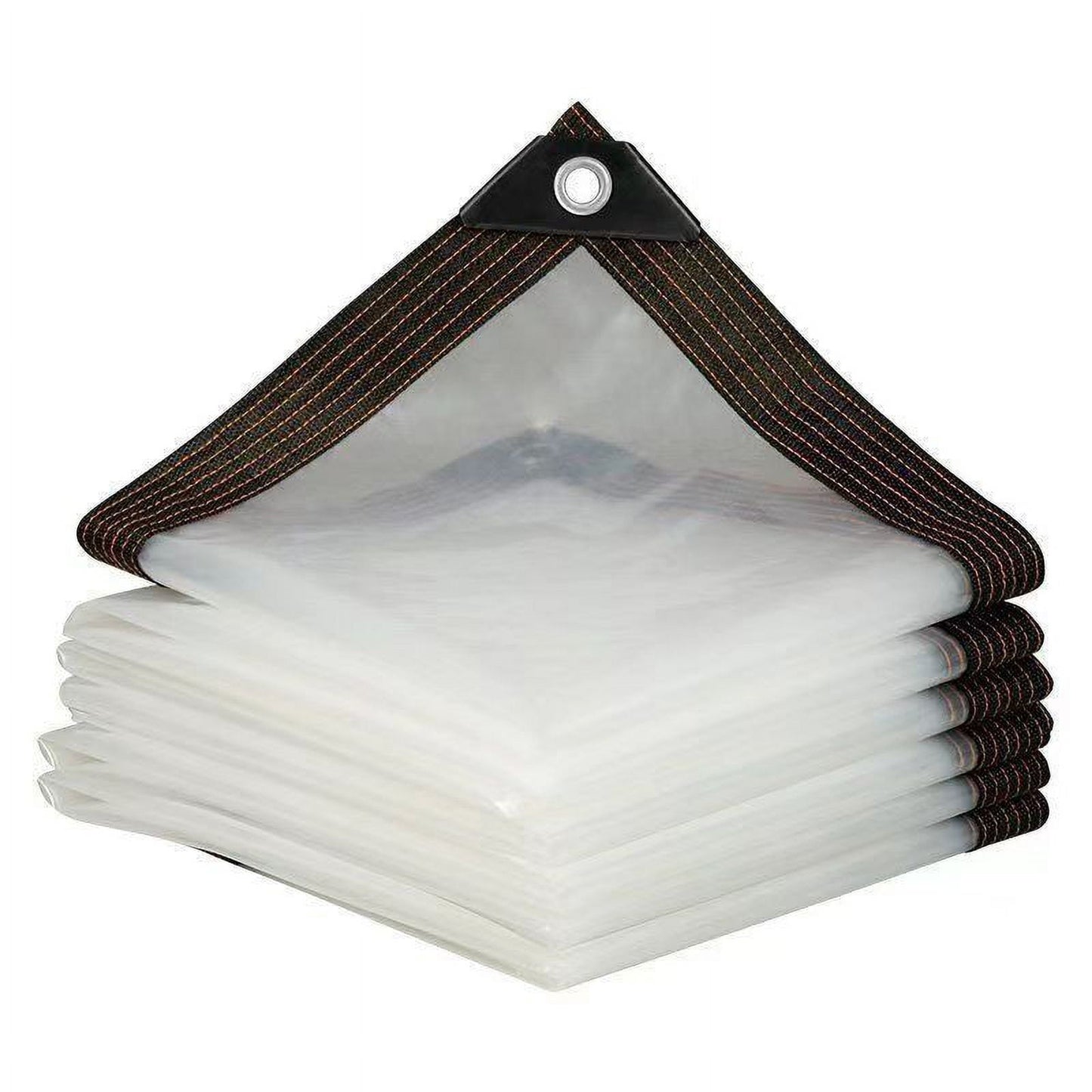 Clear Tarps Heavy Duty, Waterproof Tarpaulin Cover Greenhouse Garden Plant Patio 5 x 6.5FT 6.5*8ft