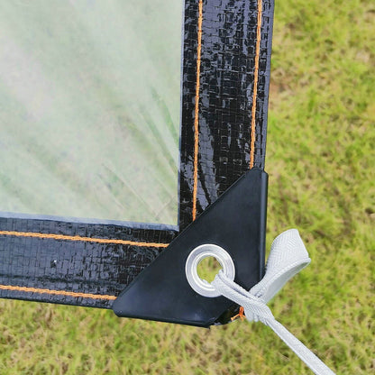 Clear Tarps Heavy Duty, Waterproof Tarpaulin Cover Greenhouse Garden Plant Patio 5 x 6.5FT 6.5*8ft