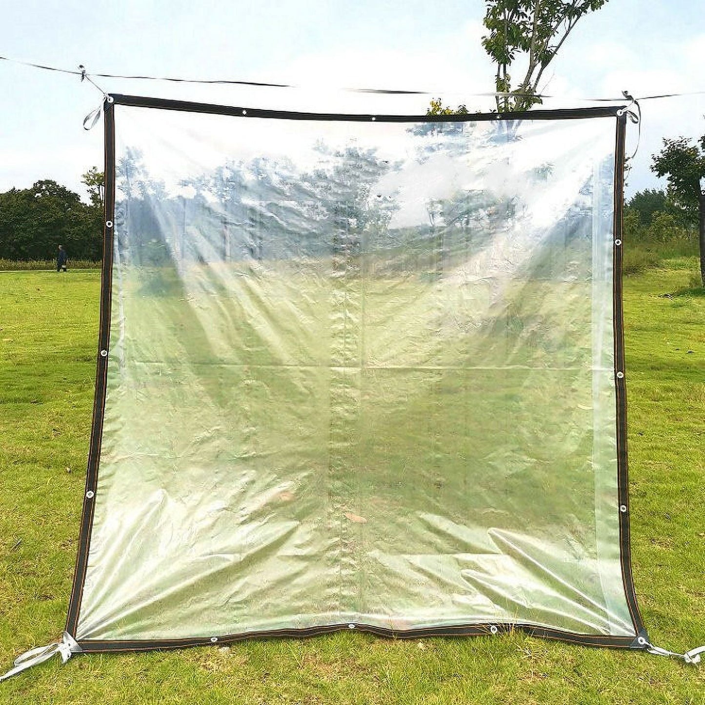 Clear Tarps Heavy Duty, Waterproof Tarpaulin Cover Greenhouse Garden Plant Patio 5 x 6.5FT 6.5*8ft