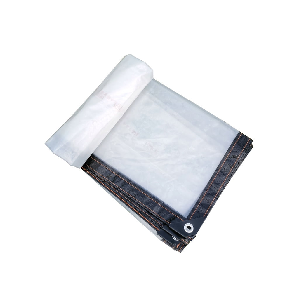 Clear Tarps Heavy Duty, Waterproof Tarpaulin Cover Greenhouse Garden Plant Patio 5 x 6.5FT 6.5*8ft