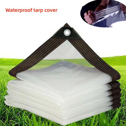 Clear Tarps Heavy Duty, Waterproof Tarpaulin Cover Greenhouse Garden Plant Patio 5 x 6.5FT 6.5*8ft
