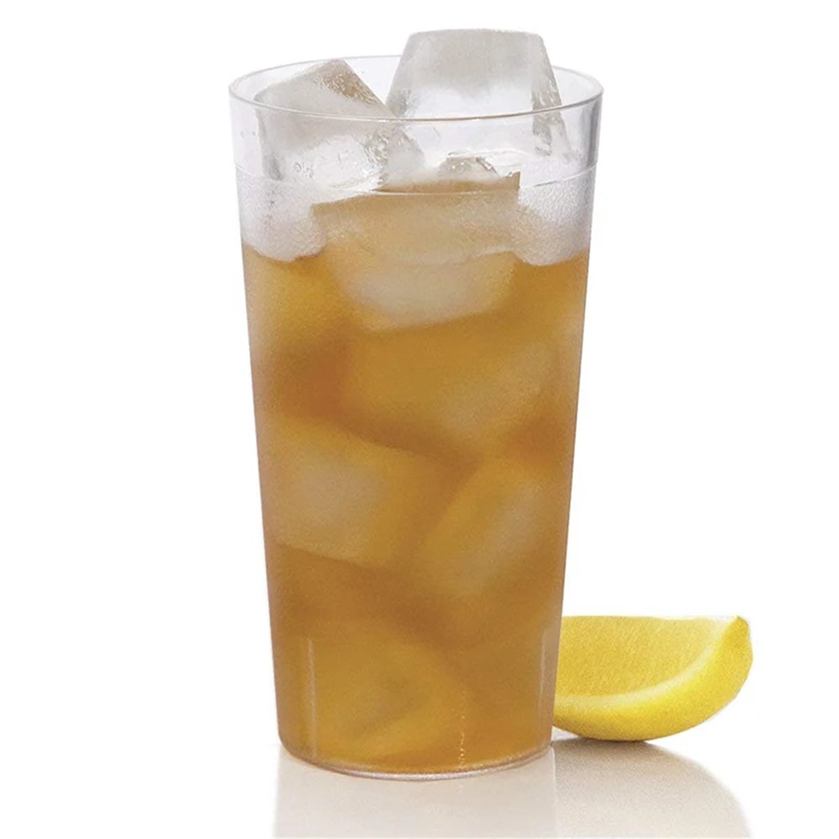 12oz Tumbler Beverage Cups, Clear Plastic Cup, Stackable Drinking Cups, Drink Tumblers for Hotel Cafe, Party & Catering Supplies, Restaurant Grade Cups, Clear, Set of 8 8oz