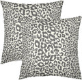 Lime Green White Leopard Print Pillow Covers 18x18 Inch Set of 2 Cheetah Animal Spots Decorative Throw Pillows For Couch Farmhouse Chinoiserie Pillow Cases Home Decor For Room Sofa Bed Porch Outdoor 20" x 20" Aqua Leopard