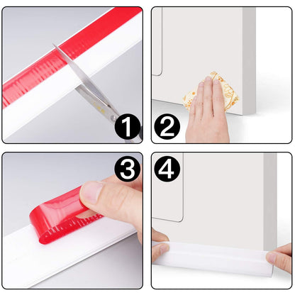 Door Draft Stopper, 37 Inch Under Door Sweep Bottom Blocker with Rubber Seal Strip, Under Door Seal for Exterior/Interior, Soundproof Weather Stripping Door Seal(White) 1PC Brown