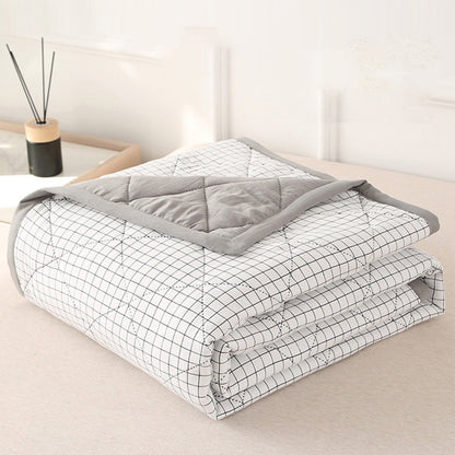 Summercome Cooling Quilt, Thin Quilts Summer Lightweight Comforter, Full Washed Cotton, Machine Washable, Soft Comfy Breathable Sleep Blanket for Hot Sleeper, Ultra-Cool Lightweight (Blue, Queen) Queen Green