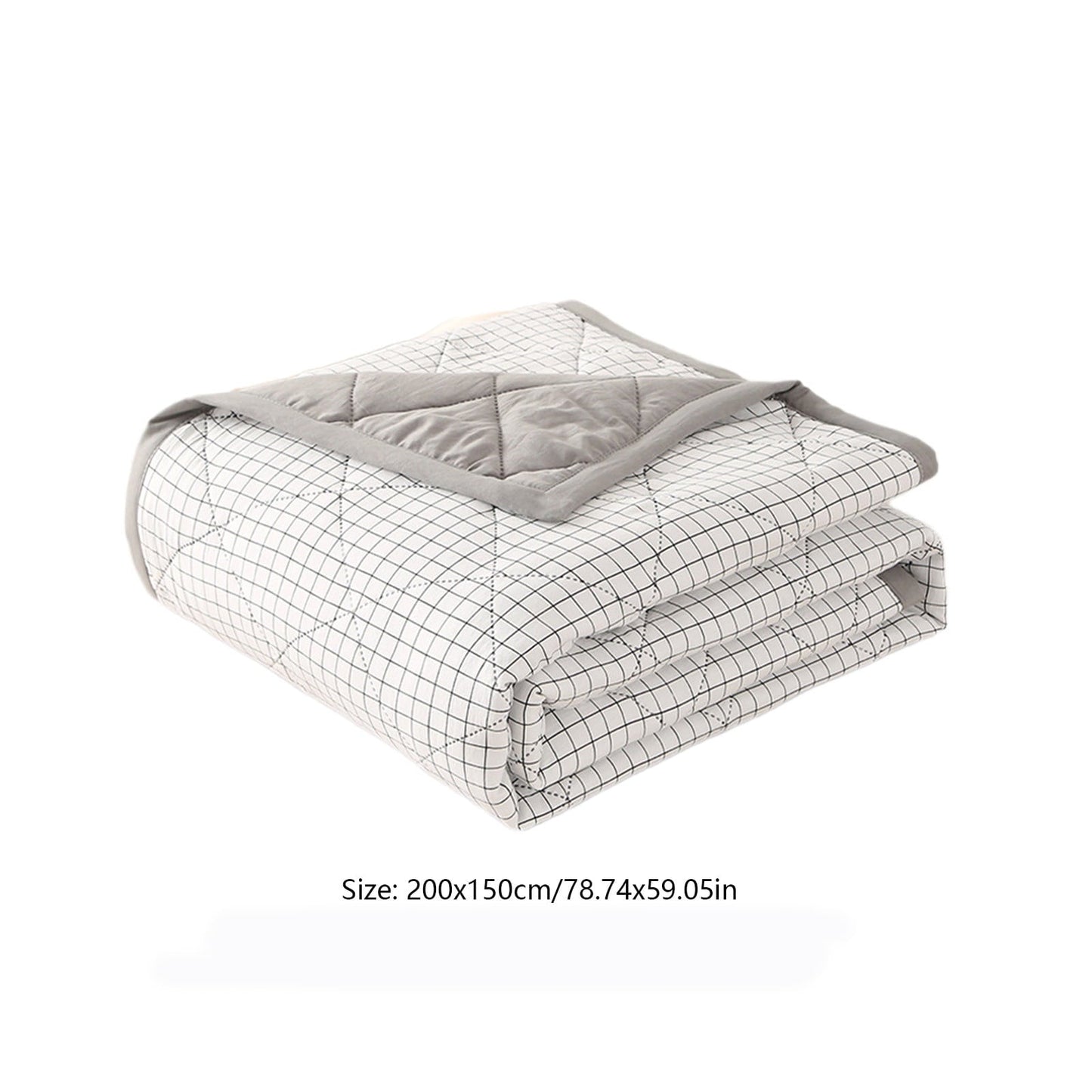 Summercome Cooling Quilt, Thin Quilts Summer Lightweight Comforter, Full Washed Cotton, Machine Washable, Soft Comfy Breathable Sleep Blanket for Hot Sleeper, Ultra-Cool Lightweight (Blue, Queen) Queen Green