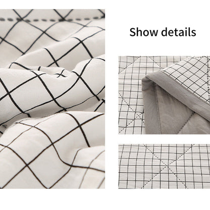 Summercome Cooling Quilt, Thin Quilts Summer Lightweight Comforter, Full Washed Cotton, Machine Washable, Soft Comfy Breathable Sleep Blanket for Hot Sleeper, Ultra-Cool Lightweight (Blue, Queen) Queen White
