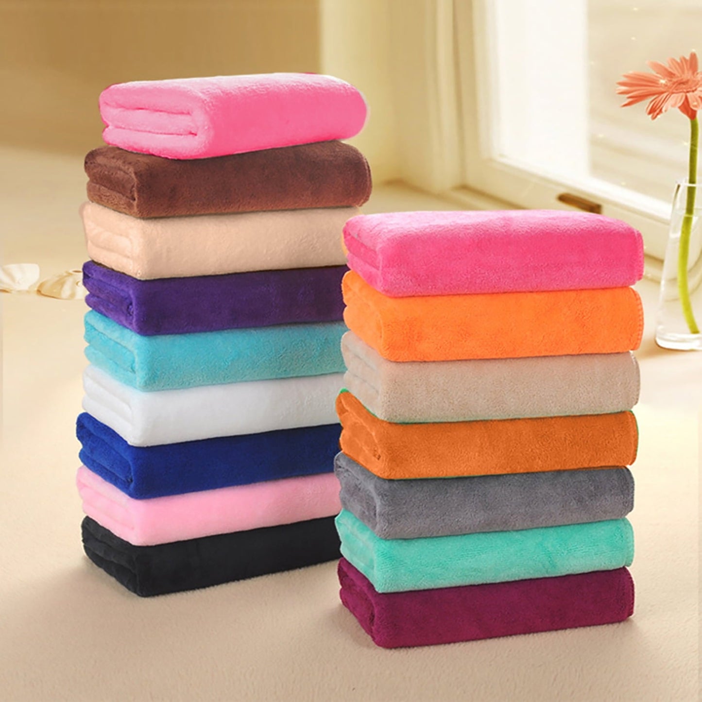 1Pc Microfiber Hair Towel Soft Super Absorbent Microfiber Microfiber Hair Towel Wraps Women for Gym Khaki Green