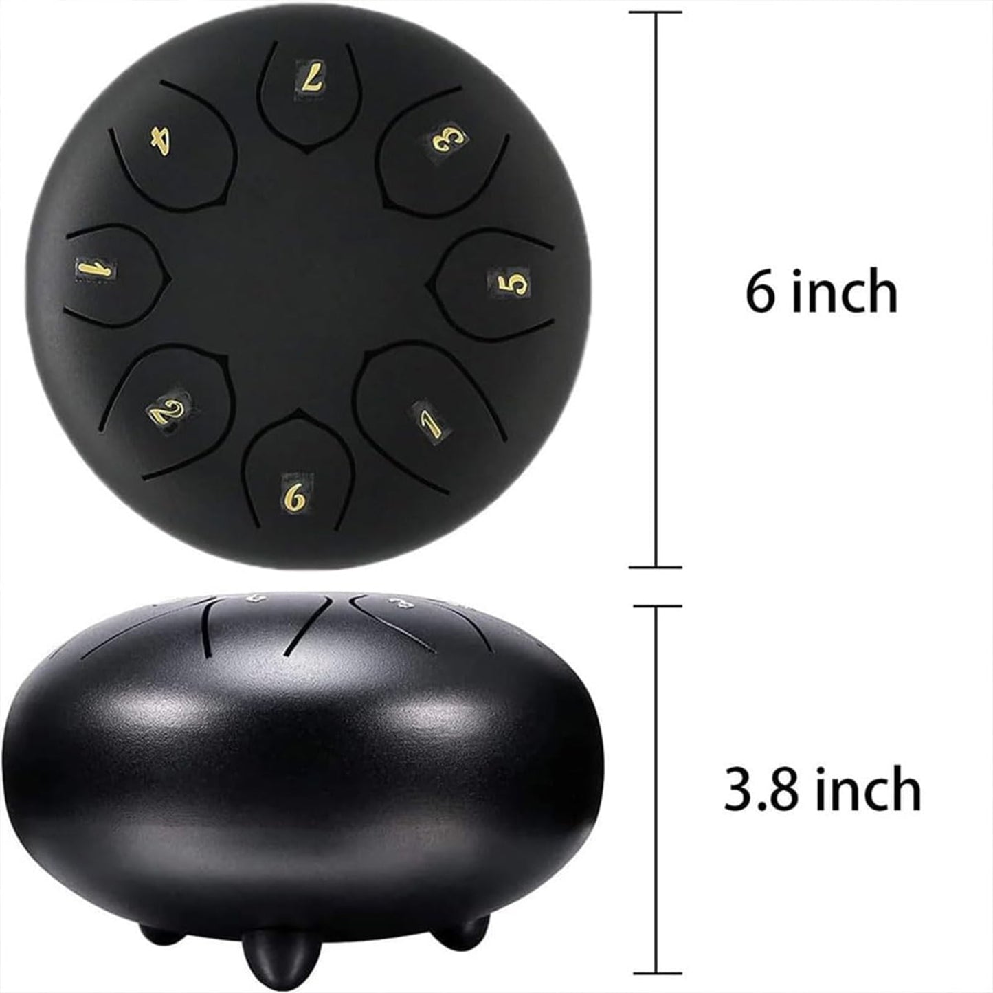 Rain Drum for Outside Garden,Chakra Drum for Rain Outdoor, Drum Rain Chime Waterproof,Rain Drum for Garden Instrument, chakra Drum 6 Inches 8 Notes, Chakra Rain Drum Outdoor A01