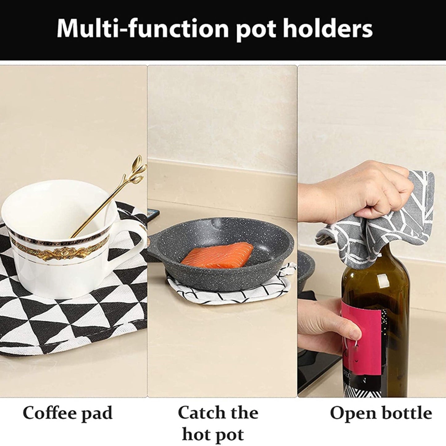 Poaug Oven Mitts on Sale Clearance 2Pc Oven Gloves Grill Gloves Slippery Cooking Gloves for Cooking Baking Grilling Yellow Grey