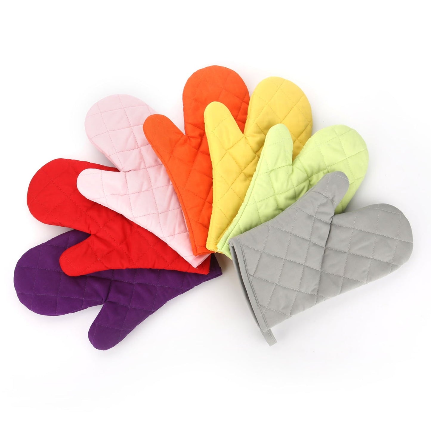 Poaug Oven Mitts on Sale Clearance 2Pc Oven Gloves Grill Gloves Slippery Cooking Gloves for Cooking Baking Grilling Yellow Z4-Black
