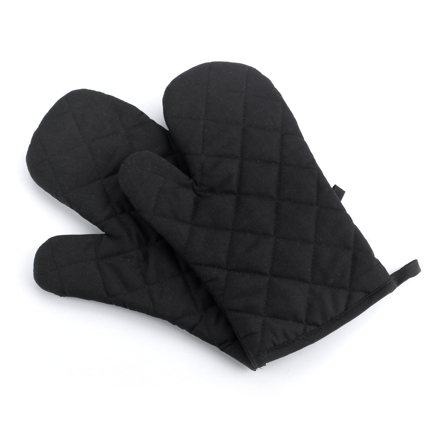 Poaug Oven Mitts on Sale Clearance 2Pc Oven Gloves Grill Gloves Slippery Cooking Gloves for Cooking Baking Grilling Yellow Z4-Black