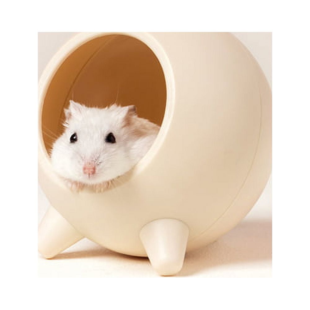Visland House Semi-closed Keep Warm Burrowing Comfortable Hamster House Large Hideout for Hedgehog Chinchilla Bear Dragon nest Hamster Accessories Grey