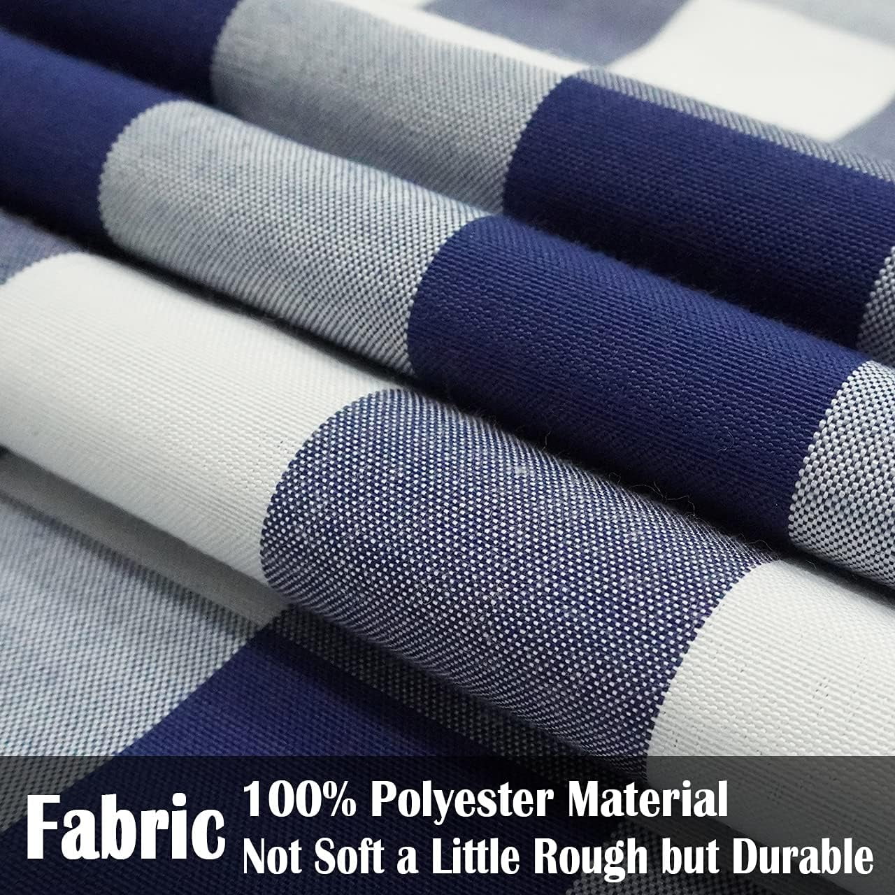Light Blue Farmhouse Buffalo Plaid Pillow Covers 18x18 Set of 2 Patio Outdoor Decor Neutral Checkered Pillow Covers 18 x 18, Blue and White Gingham Plaid Check 18"x18", Set of 2 Burgundy