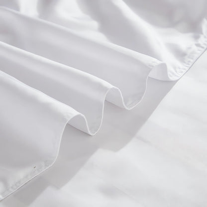 Kdkad Bed Sheets, Pure Linen Sheets, Breathable and Serviceable Line King Size Sheets, Anti-Tear Line Bed Sheets, Machine Washable, Deep Pocket 91×87 in White