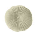 Darzheoy Round Throw Pillow 15.7 inch Decorative Round Velvet Floor Pillows Small Pumpkin Throw Pillow Cushion for Living Room Sofa Bed, Gray Green