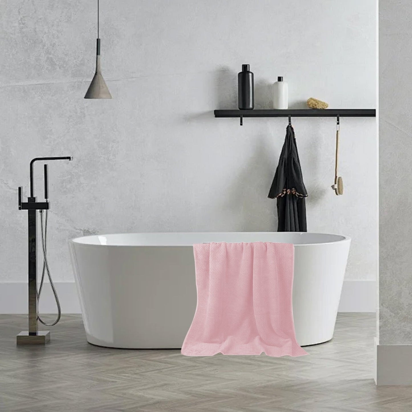 Chmadoxn Bath Towel, Oversize Bath Towel, 55×28 Inch Large Microfiber Bath Towels, Soft, Absorbent, and Quick Dry Towels for Bathroom, Pool, Beach, Swim, and Yoga, Large Bathroom Towels for Daily Use 55×28 in Pink