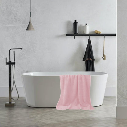 Chmadoxn Bath Towel, Oversize Bath Towel, 55×28 Inch Large Microfiber Bath Towels, Soft, Absorbent, and Quick Dry Towels for Bathroom, Pool, Beach, Swim, and Yoga, Large Bathroom Towels for Daily Use 55×28 in Pink