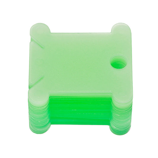 Chmadoxn Embroidery Floss Bobbins, Sewing Thread Winding Plate Board,50 pc Embroidery Floss Organizer, Plastic Embroidery Thread Cards for Cross Stitch Thread Holder Sewing Storage 50 pc Green