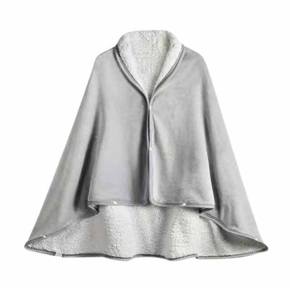 Kdkad Double-Sided Wearable Blanket, Ultra Soft Flannel Shawl Blanket, Reversible Blanket for Women and Men, Throw Blanket for Home, Travel, Warm Present (31.5×47.2 Inch) 39.3×59.1 in Navy