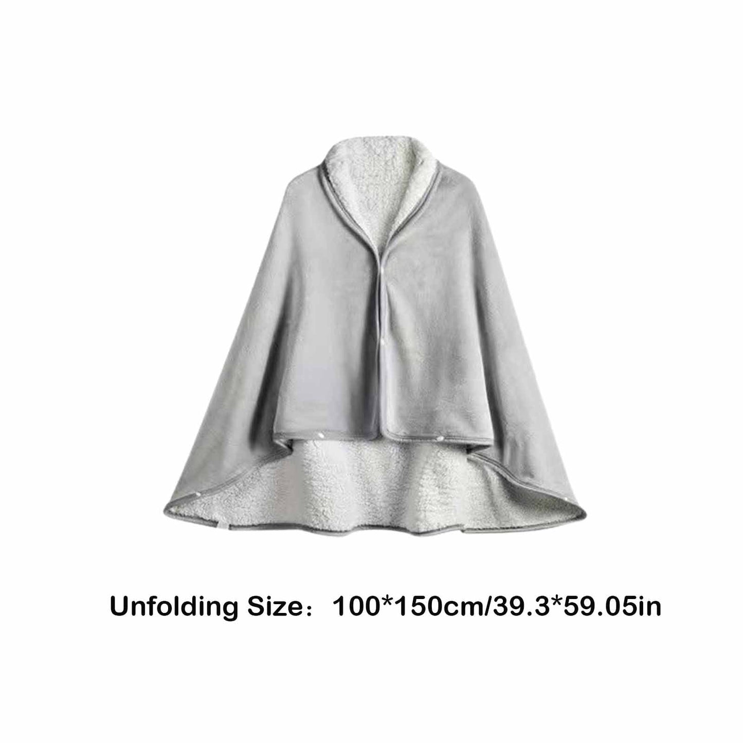 Kdkad Double-Sided Wearable Blanket, Ultra Soft Flannel Shawl Blanket, Reversible Blanket for Women and Men, Throw Blanket for Home, Travel, Warm Present (31.5×47.2 Inch) 39.3×59.1 in Navy