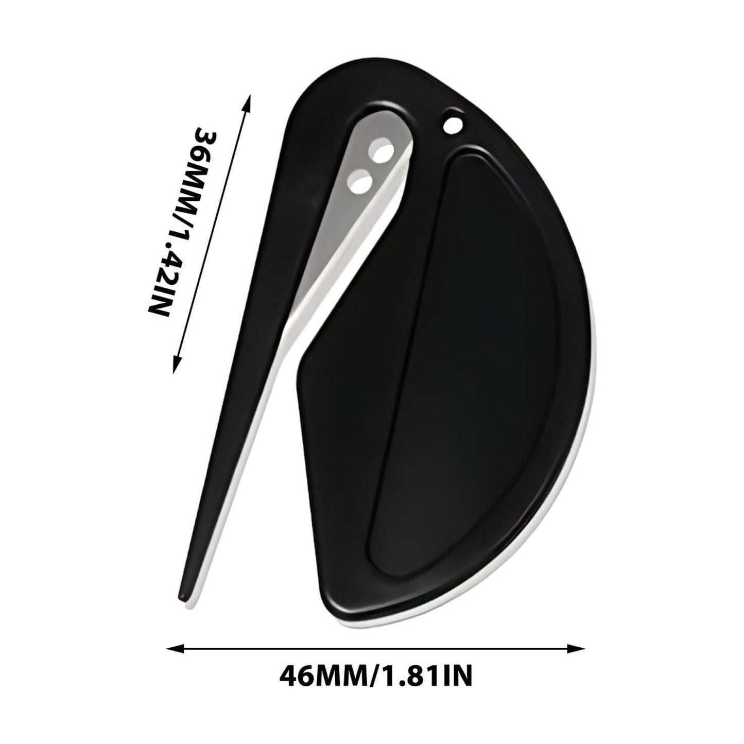 Darzheoy Letter Opener Envelope Slitter, Envelope Opener, Mail Opener, Wrapping Paper Cutter, Package Opener Black