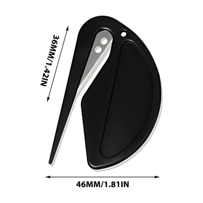Darzheoy Letter Opener Envelope Slitter, Envelope Opener, Mail Opener, Wrapping Paper Cutter, Package Opener Black