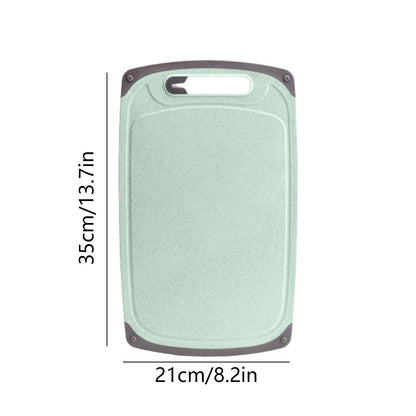 Darzheoy Whetstones Buckwheat Cutting Boards for Kitchen Dishwasher Safe Doubles Sided Design Extra Large Cutting Board for Meat Easy Grip Handle Non Slip Green