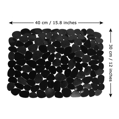 Darzheoy Pebble Sink Mat for Stainless Steel/Ceramic Sinks, PVC Sink Protectors Mats for Bottom of Kitchen Sink, Dish Drying Mat for Dishes and Glassware E