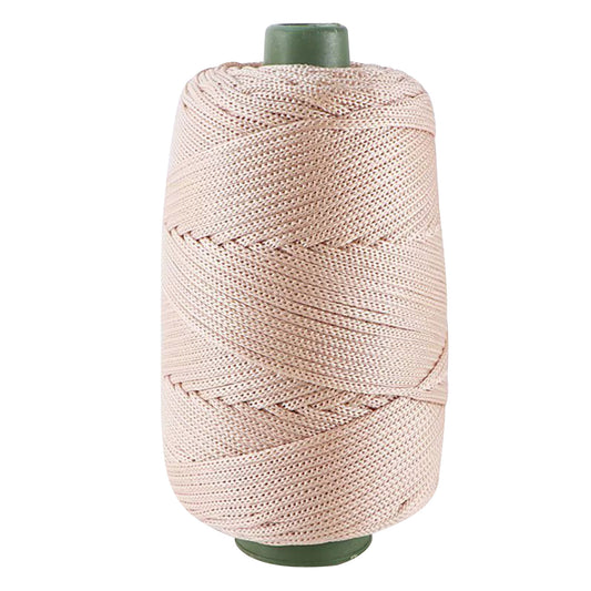 AYktou 32 Colors Macrame Cotton Cord 200g/7.05oz,100% Natural Handmade 4 Strands Twisted Cotton Rope Polyester Thread Spools for Wall Hanging Plants Hangers Gift Wrapping Tapestry DIY Crafts #C - Khaki