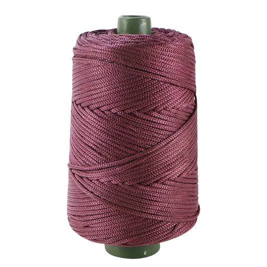 AYktou 32 Colors Macrame Cotton Cord 200g/7.05oz,100% Natural Handmade 4 Strands Twisted Cotton Rope Polyester Thread Spools for Wall Hanging Plants Hangers Gift Wrapping Tapestry DIY Crafts #D - Red