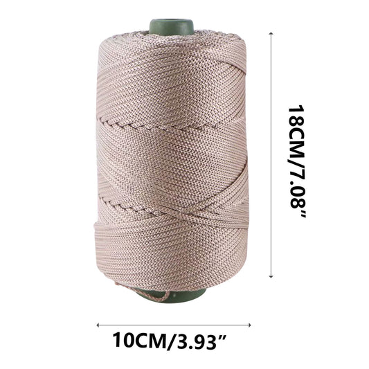 AYktou 32 Colors Macrame Cotton Cord 200g/7.05oz,100% Natural Handmade 4 Strands Twisted Cotton Rope Polyester Thread Spools for Wall Hanging Plants Hangers Gift Wrapping Tapestry DIY Crafts #H - Gray