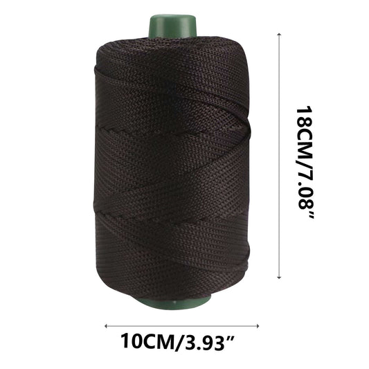 AYktou 32 Colors Macrame Cotton Cord 200g/7.05oz,100% Natural Handmade 4 Strands Twisted Cotton Rope Polyester Thread Spools for Wall Hanging Plants Hangers Gift Wrapping Tapestry DIY Crafts #Z - Black