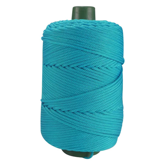 AYktou 32 Colors Macrame Cotton Cord 200g/7.05oz,100% Natural Handmade 4 Strands Twisted Cotton Rope Polyester Thread Spools for Wall Hanging Plants Hangers Gift Wrapping Tapestry DIY Crafts #Z - Blue