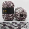 AYktou Cotton Yarn - Multicolor Rainbows Yarn,50 gram Skeins,26 Colors Available,7 Strands Of Combed Milk Cotton Crocheting Yarn for Knitting,Crochet,Weaving,Arts & Crafts - Fiesta #X - Gray White