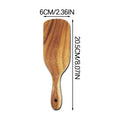 Kdkad Large Wooden Spoon, Wooden Spoon for Cooking, Large Wood Scoop Utensil, Kitchen Serving Scoop for Pot, Long Handle Spoon, Heavy Food Service Spoon, Mixing Spoon, Smooth Finish & Comfortable Grip As Show C