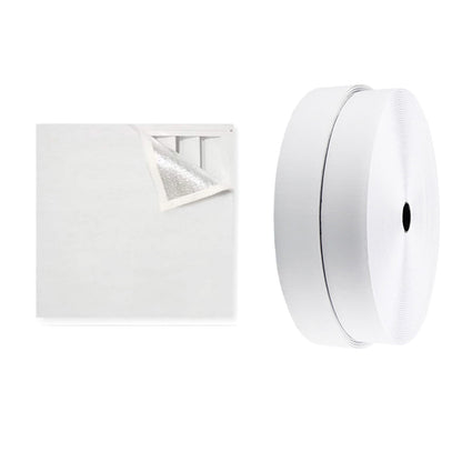 Kdkad Attic Fan Cover, 37.4×50.8 Inch Whole House Fan Cover, Magnetic Attic Vent Cover Attic Fan Insulation Cover with Magnetic Strip Attic Armour Ceiling Shutter Cover 50.8×50.8 in White