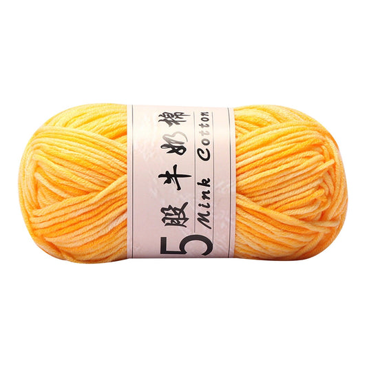 AYktou Cotton Yarn -Multi Colored Yarn Rainbows Crochet Yarn 50g/2.5oz,295 Yards,5 Strands,Lightweight Yarn For Crochet,Knitting and Crafts,24 Colors Color - 2