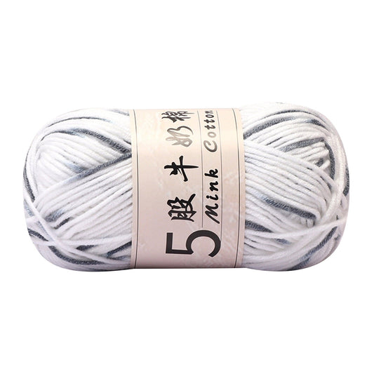 AYktou Cotton Yarn -Multi Colored Yarn Rainbows Crochet Yarn 50g/2.5oz,295 Yards,5 Strands,Lightweight Yarn For Crochet,Knitting and Crafts,24 Colors Color - 23