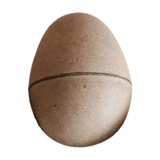 Darzheoy 10 Pcs DIY Paper Mache Easter Eggs 2.1 Inch Unpainted Empty Egg Easter Craft Supplies Hollow Egg for Fillable Paintable Fake Egg Decor Easter Party Ornament Brown