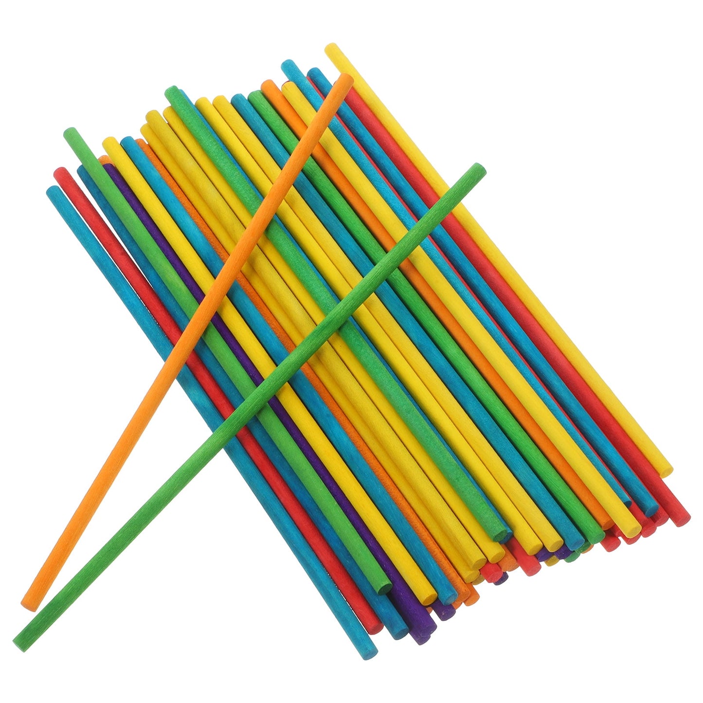 100 Pcs Colorful Small Round Wooden Dowels Sticks for Crafting, Charcuterie Boards, Maple Rods, Kids Projects