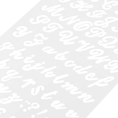 Worgeous 8 Pcs Painting Template Large Number Stencil Printable Cursive Stencils White