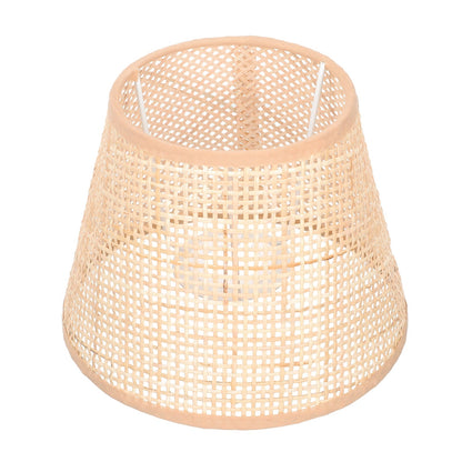 SKISUNO Khaki Rattan Floor Lamp Shade Replacement 6.7x6.7in for Study Room, 1 Piece and Stylish